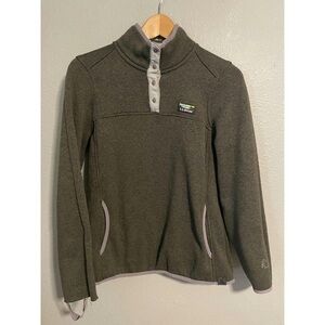 L.L. Bean Women's Charcoal Cowl Neck Sweater